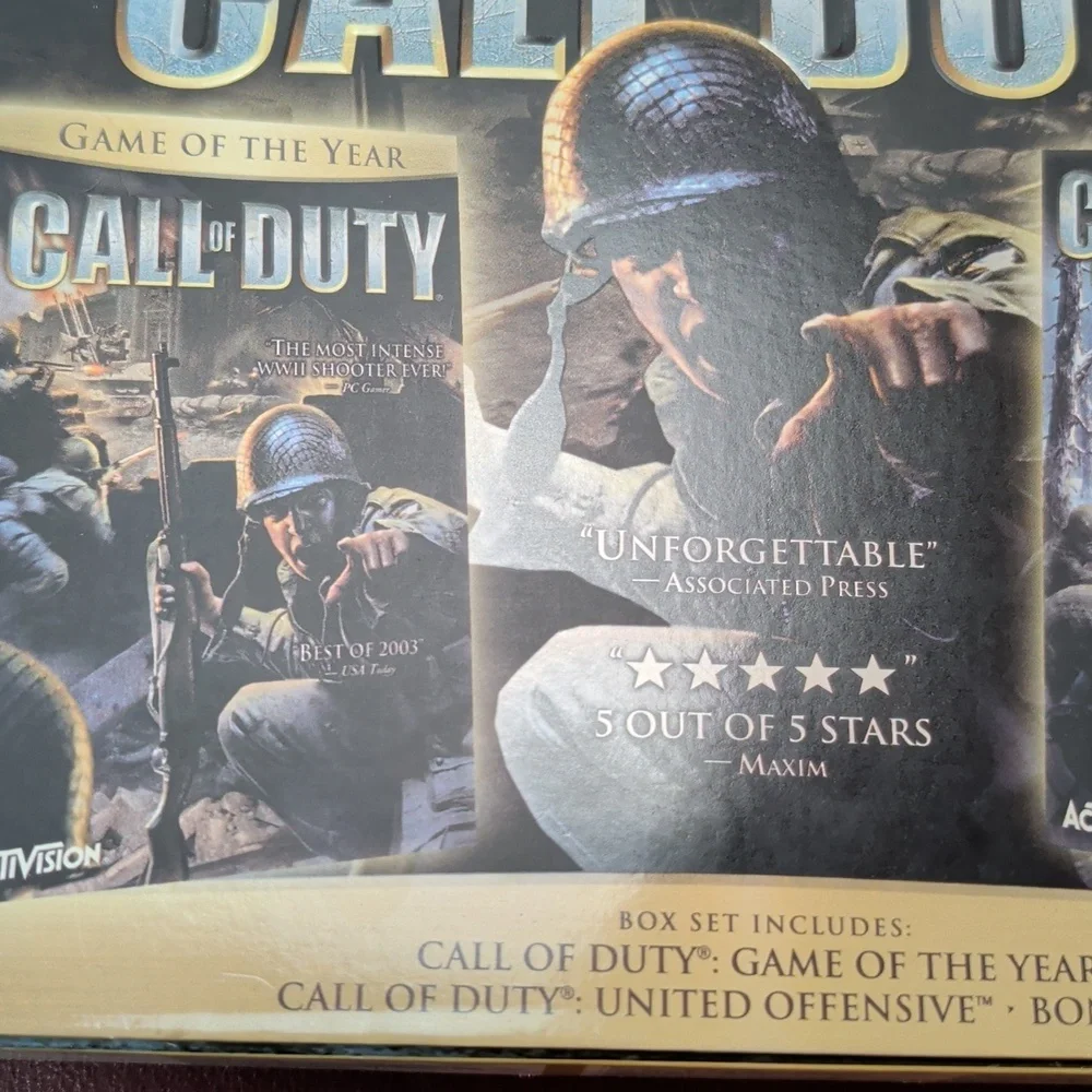 Call of Duty Deluxe Edition Box Set PC Gaming Good Condition